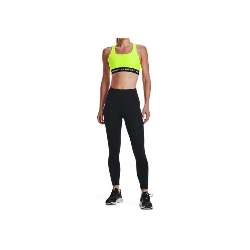 Under Armour Solid Logo Slim Fit Elastic Fitness Pants Women Bottoms Black 1369488-001