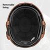 Motorcycle Helmet Retro PU Four Fashion Helmet Ride Half Scooter Helmet Motorcycle For Men And Women