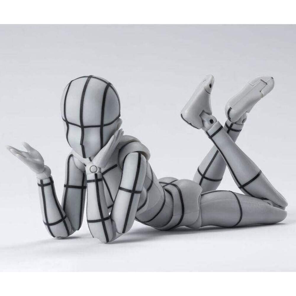 TAMASHII NATIONS S.H.Figuarts Body-chan -Wireframe- (Gray Color Ver.) Approximately 135mm PVC & ABS Painted Movable Figure
