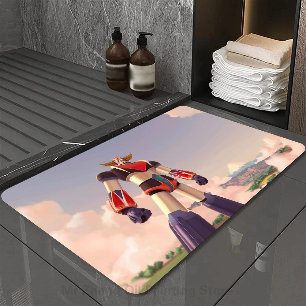1pc G-Goldorak G-Grendizer UFO Robot G-Goldrake Mats Anti-Slip Mats Home Decor Supplies Carpets Home Kitchen Floor Mats