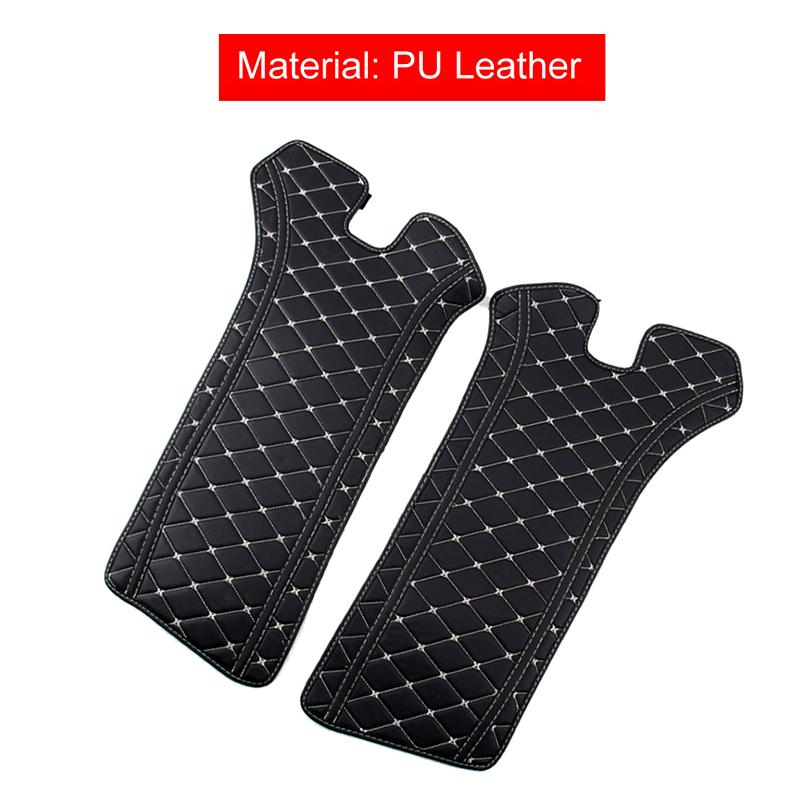 For Toyota RAV4 XA50 - 2022 2023 PU Leather Car B-pillar Protector Pad Anti-dirty Seat Belt Car-Door Mat Cover