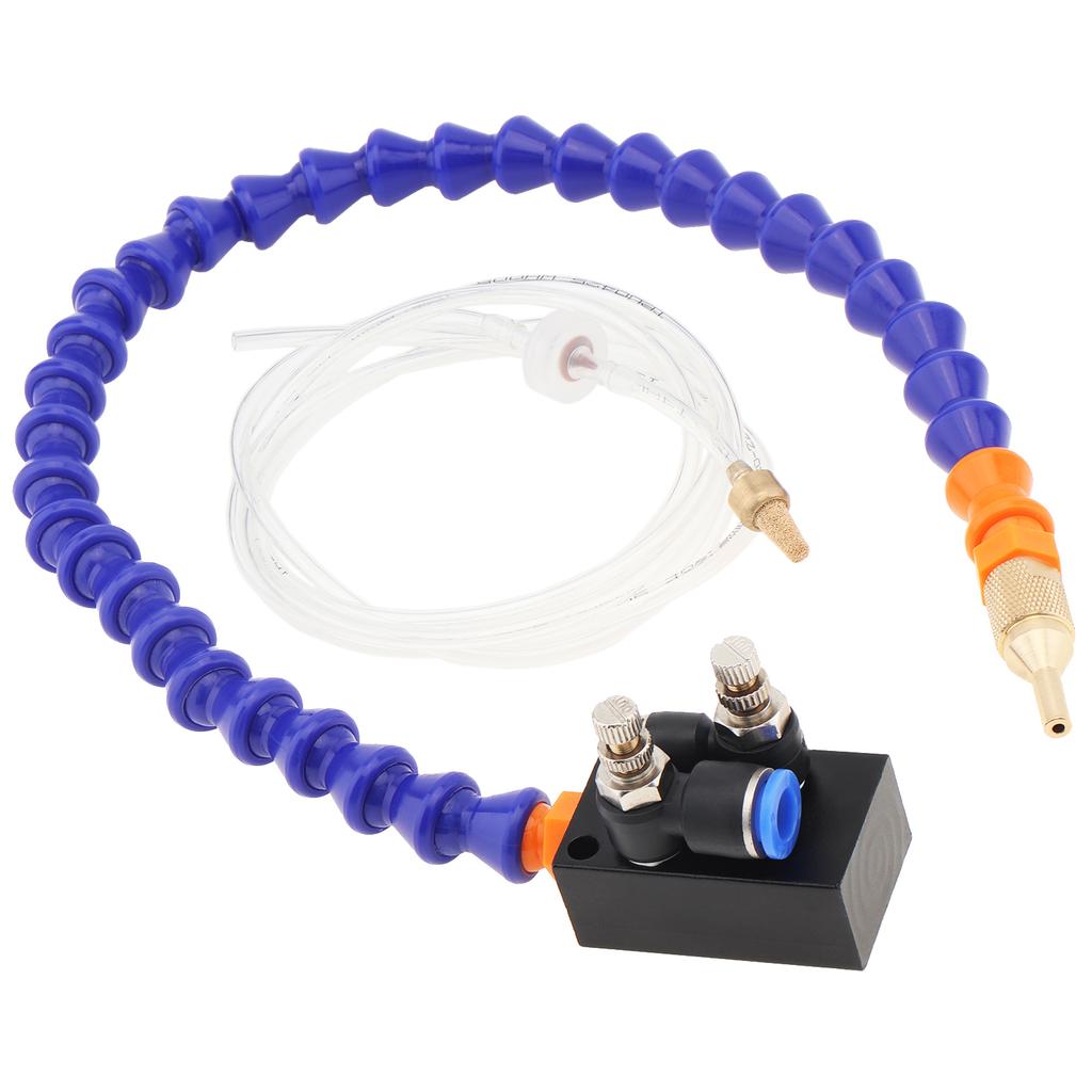 520mm Fully Sealed Mist Coolant Spray System with 4mm Air Tube, Lubrication Cooling Unit for Metal Cutting and Engraving Machines