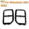 Pair Black Front Fog Light Lamp Trim Covers Bezel Fit For Mitsubishi ASX
