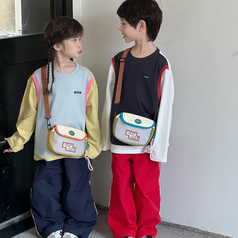 Kids' Korean Style Crossbody Sports Bag - Fashionable Dopamine Shoulder Bag for Boys and Girls