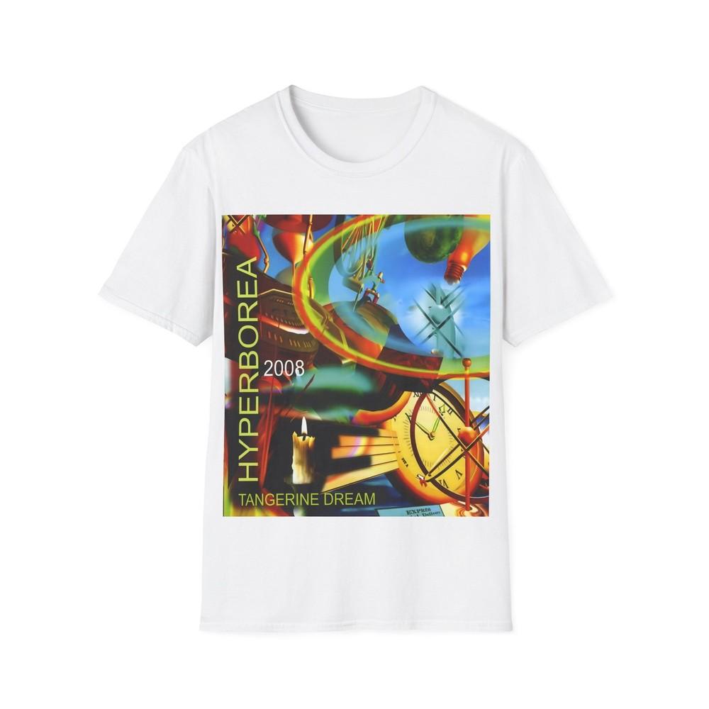 

Unisex Soft Cotton Short Sleeve T Shirt. Tangerine Dream. Hyperborea L