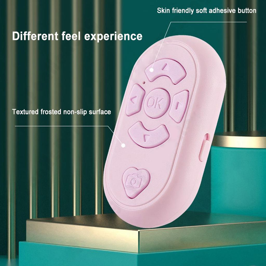 Selfie Remote Control Remote Shutter Rechargeable Controller Selfie Button for Phone & Android Phones Page Turners