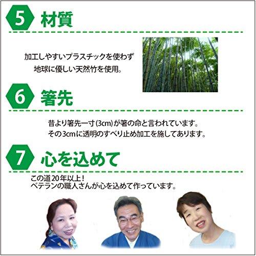 Hashisho Seiwa Hexagonal Intelligent Chopsticks, Plain (For 3rd and 4th Graders/18cm, Green)