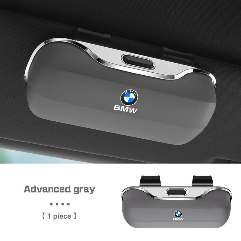 For BMW 1 2 3 4 5 6 7 Series X1 X2X3X4 X5 X6 X7 F48 E70 E90 E60 G30 G20 I7 Press Switch Car Glasses Box Sun Visor Glasses Holder