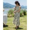 Demana Summer Literary Style A-line Printed Dress