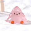 Resin Luminous Christmas Tree Figurine Christmas Tree Landscape Figure  Home Decoration