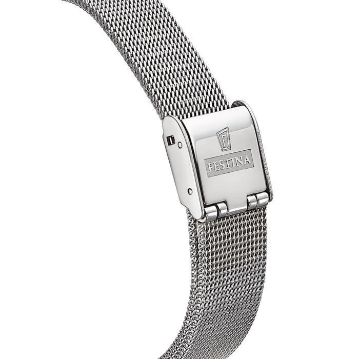 Montre Femme - FESTINA - MADEMOISELLE - Acier Gris - Boîtier Rond 31 mm - Style Chic