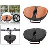 Wide Soft Bicycle Saddle Comfort Cushion Waterproof PU Material Shock Absorbing Pad for Mountain Road and Electric Bikes