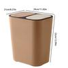 Duals 2 Compartments Dry Wet Trash Bin Waste Bins Kitchen Recycling Garbage Can Rubbish Bin Trash Container Household