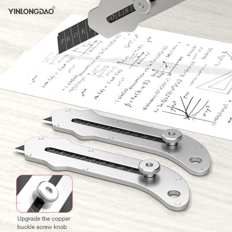 New Stainless Steel Utility Knife Steel Wallpaper Knife Holder Durable Sturdy Fast Cutting Manual Lock