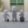 3 Piece Astronaut Figurines Cute Nordic Style PVC Spaceman Desk Decor for Cake Decoration Kids Room