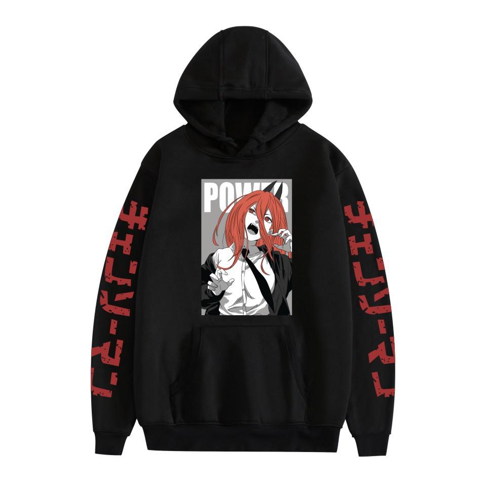 

Chainsaw Man Hoodie Student Sweatshirt Long Sleeve Men Women Hoodies Harajuku Streetwear Pullovers Fashion Clothes XS чёрный