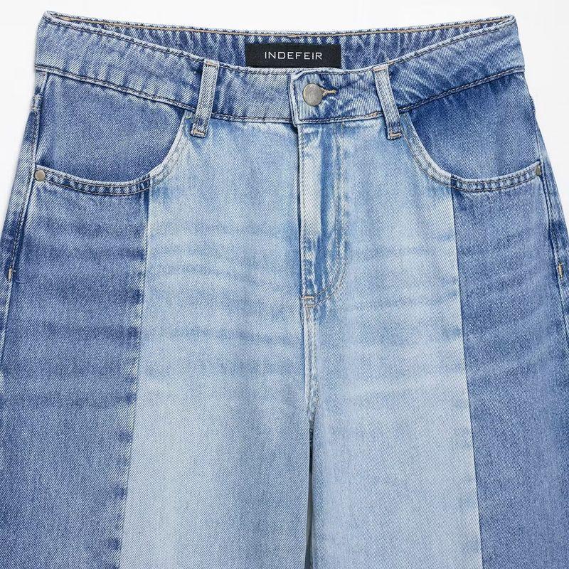 Kaslead New Women Clothes Western Style All-Match Patchwork High Waist Wide Leg Jeans 6164195