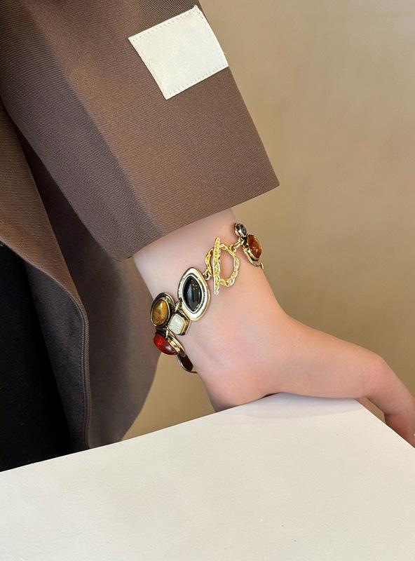 Bohemian Exaggerated Round Beaded Bracelet for Women - 2026 Retro High-End Style