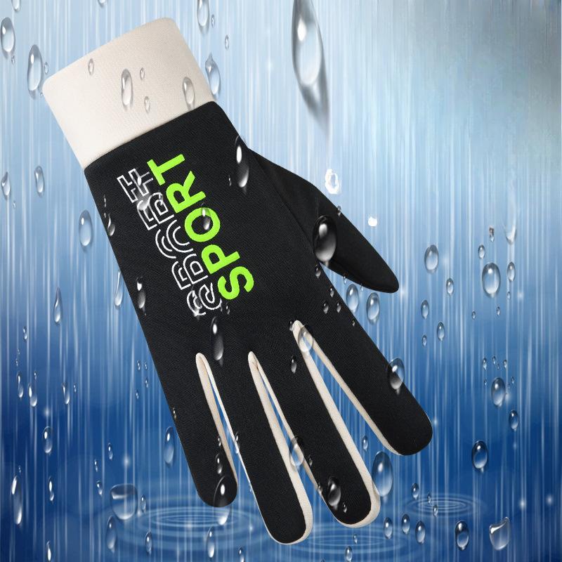 Winter Gloves for Men and Women Riding Warm Plus Velvet Thickened Waterproof Sports Bike for Winter Windproof and Anti-slip Touch Screen Gloves
