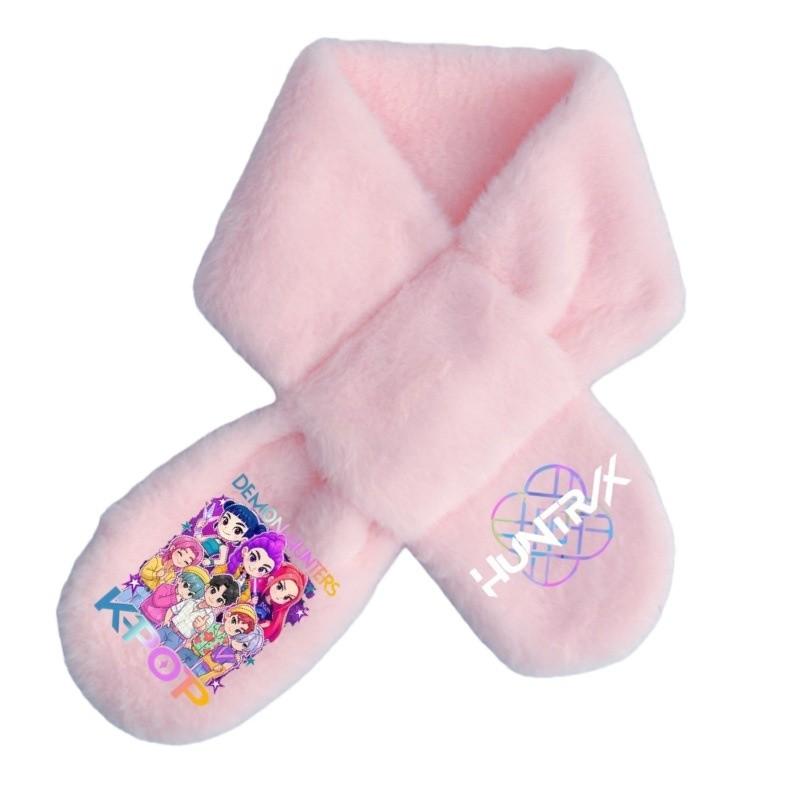 Soft Fashion Rumi Mira Zoey Printing Winter Autumn Warm Scarf Girls Purple Pink Scarves