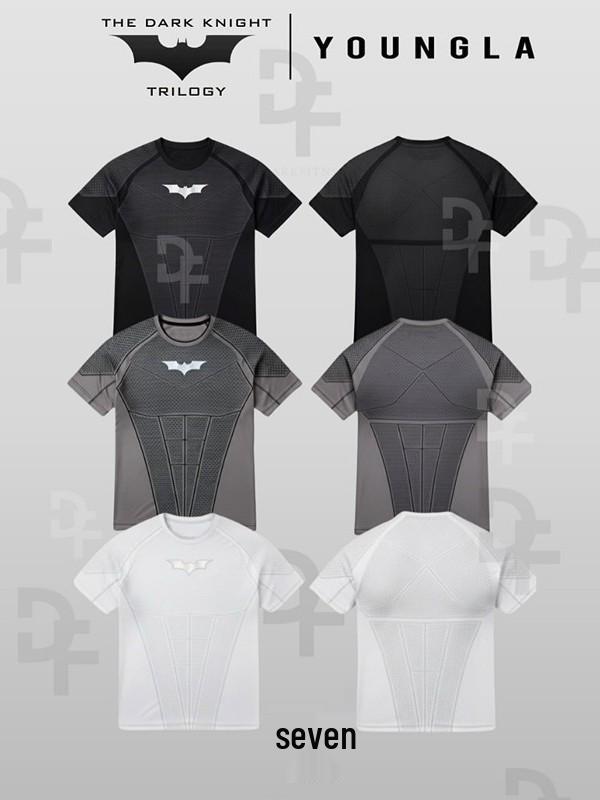 Мужская тренировочная футболка YOUNGLA x Batman с быстрым высыханием приталенная S 1840₽