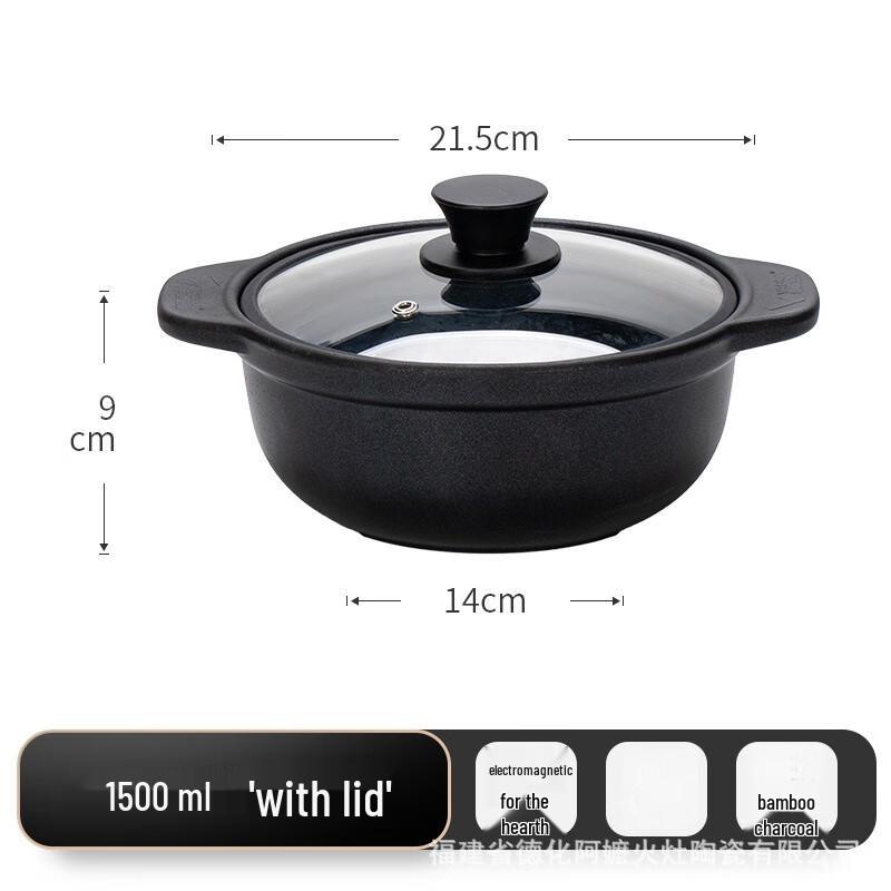 Zhi Shi 21.5cm Ceramic Induction Cooker Soup & Casserole Pot