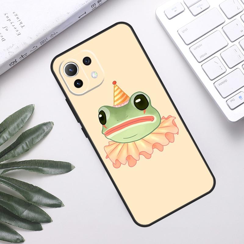 Cute Frog Cartoon Case For POCO F5 X3 X5 Pro F3 F4 GT M5s C40 Back Cover For Xiaomi 13 12 Lite 11T 12T Pro 12X