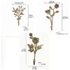 Golden Finish Leaf Shaped Wall Hooks Sturdy Alloy Stable Structure Alloy Wall Hooks Elegant Design Strong Bearing