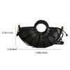 2026 New Brand Handbag Trendy Half Moon Bag Gold Silver Evening Clutch Bag Large Tote Bag Female Hollow Out Beach Shoulder Bag