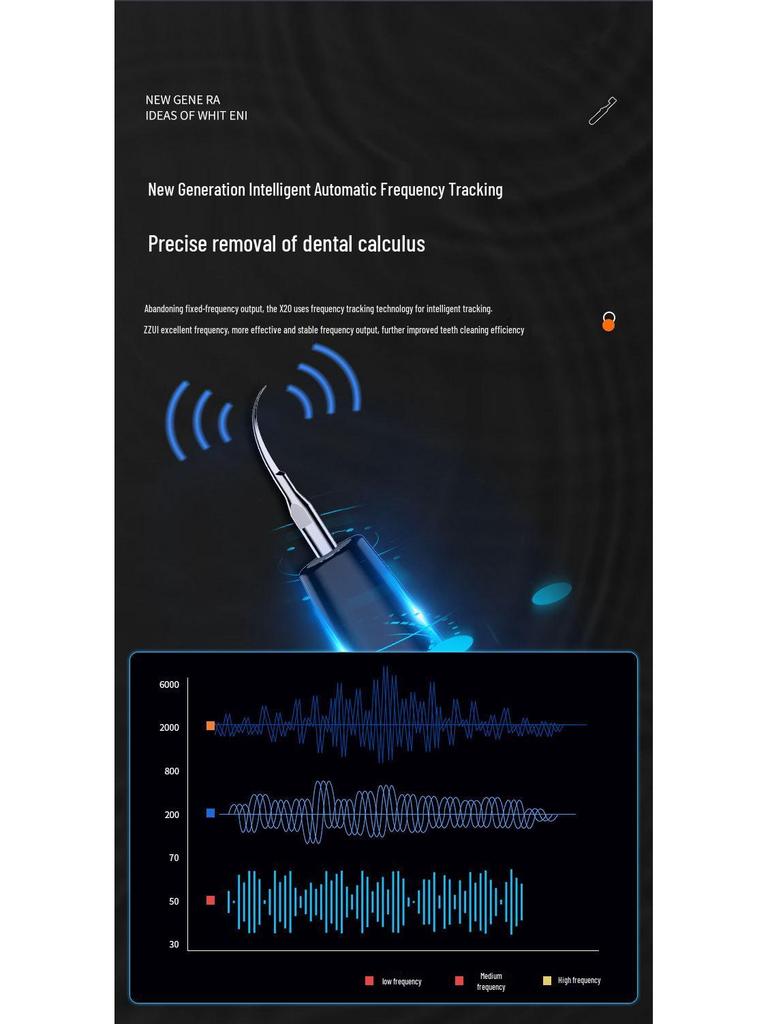 Ultrasonic Personal Teeth Whitening & Tartar Scraper Device