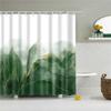 3D Scenic Landscape Seaside Beach Trees Flowers Shell Bath Curtain Shower Curtains for Bathroom Waterproof Polyester Frabic Hook