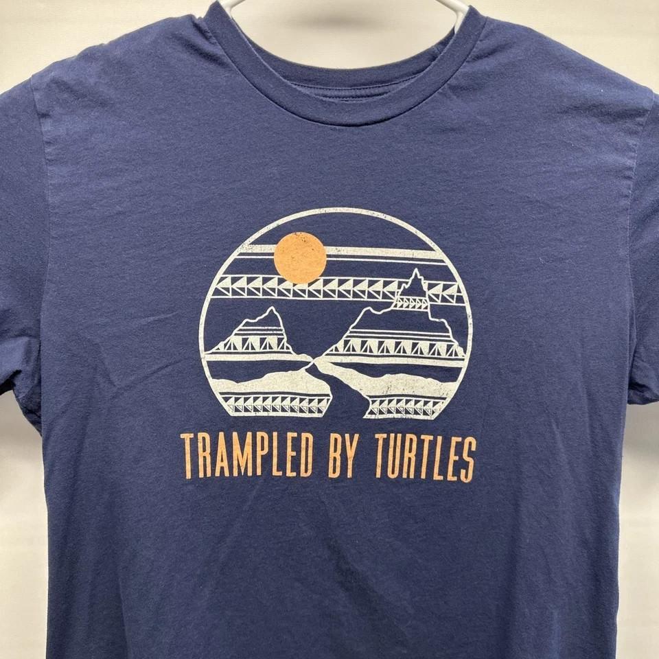 Trampled By Turtles Bluegrass Navy Mountains Southwest T Shirt Full Size S5XL XXXXL