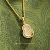 Golden Gourd Fu Lu Women's Luxurious Chinese-Style Necklace – Clavicle Chain Gift for Her