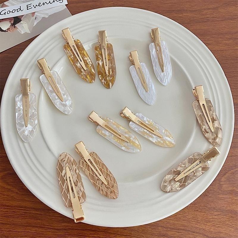 Acetate Hairpin Men's And Women's Makeup Bangs Broken Hair Clip French Style Hair Clamp Fashion Hair Accessories