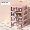 Cute Rabbit Desktop Organizer Drawer Style Student Stationery Jewelry Cosmetic Multi-function Storage Rack