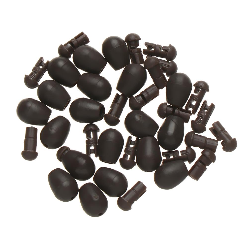 

20pcs Beads Quick Change Carp Terminal Tackle Method Feeder Fishing Tools Connector Fish Tackles Pesca Iscas Accessories коричневий