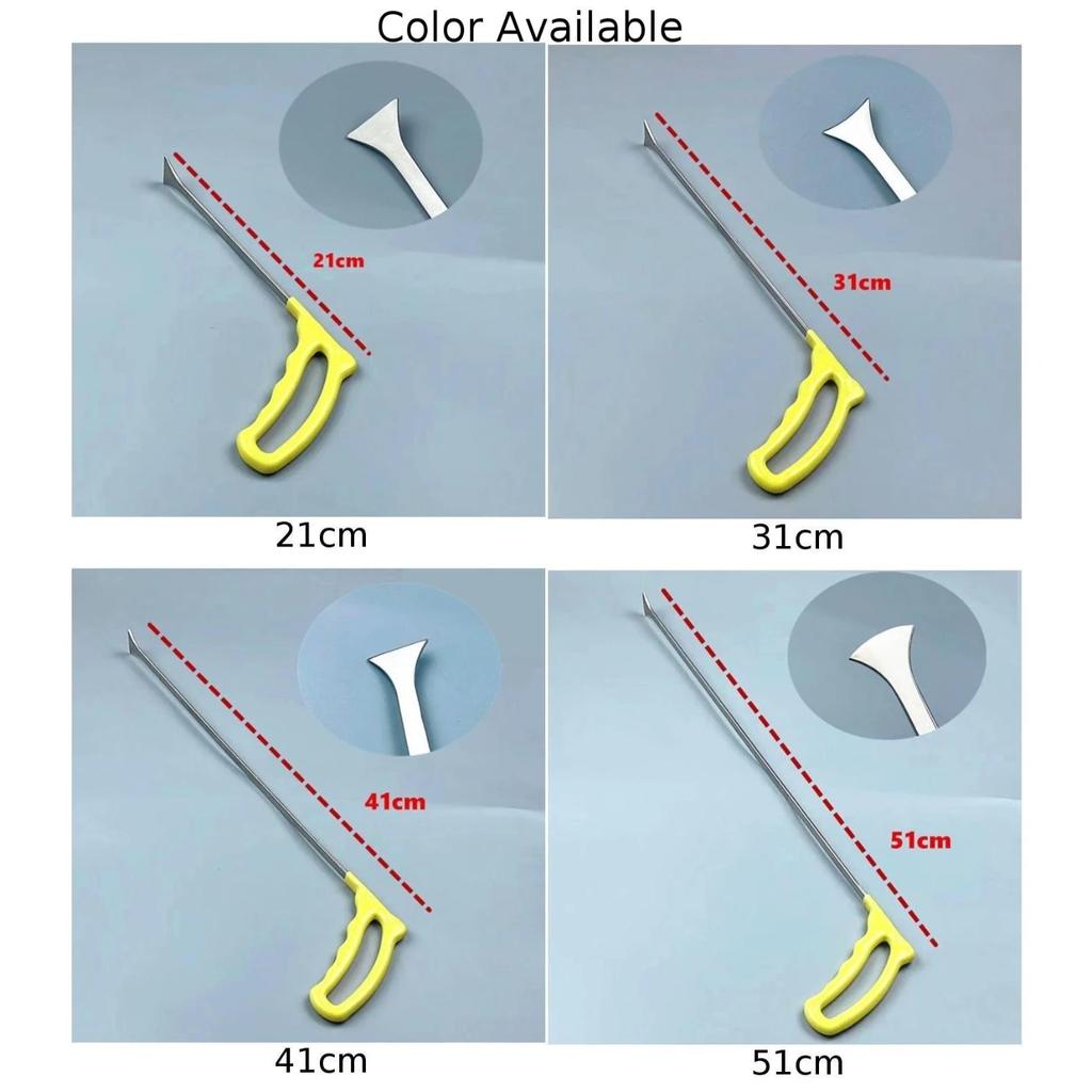 Paintless Dent Repair Tools Stainless Steel Dent Removal Rods Flat Shovel Crowbar Clamp For Hail Dents Door Ding Removal