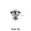 ZISIZ Stainless Steel Low-Stem Dessert Cup