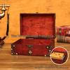 Vintage Lockable Wooden Jewelry and Storage Box with Password, Treasure Chest Escape Room Prop, Republic of China Collection Box