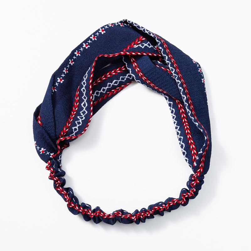 Mote Kvinner Jenter Sommer Bohemsk Hårbånd Print Pannebånd Vintage Kryss Turban Bandasje Bandanaer Hårbånd Hårtilbehør