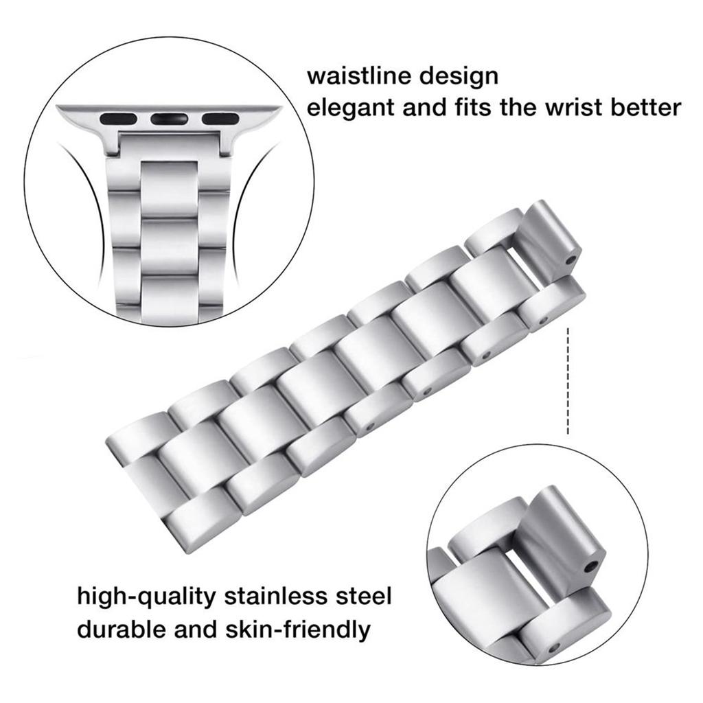 Stainless Steel Strap for Apple Watch Band 38mm 40mm 41mm Watch Strap 42mm 44mm 45mm 49mm Bracelet Sport Metal WatchBand for IWatch 8 7 SE 6 5 4 3 2 1