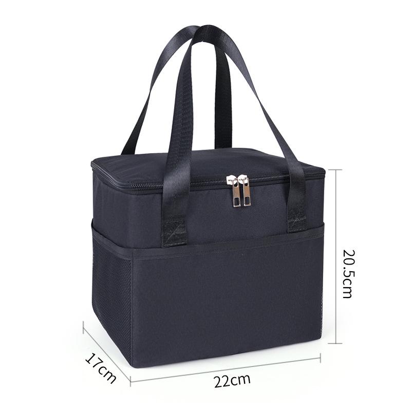 Portable XL Insulated Oxford Cloth Lunch Bag for Picnic and More