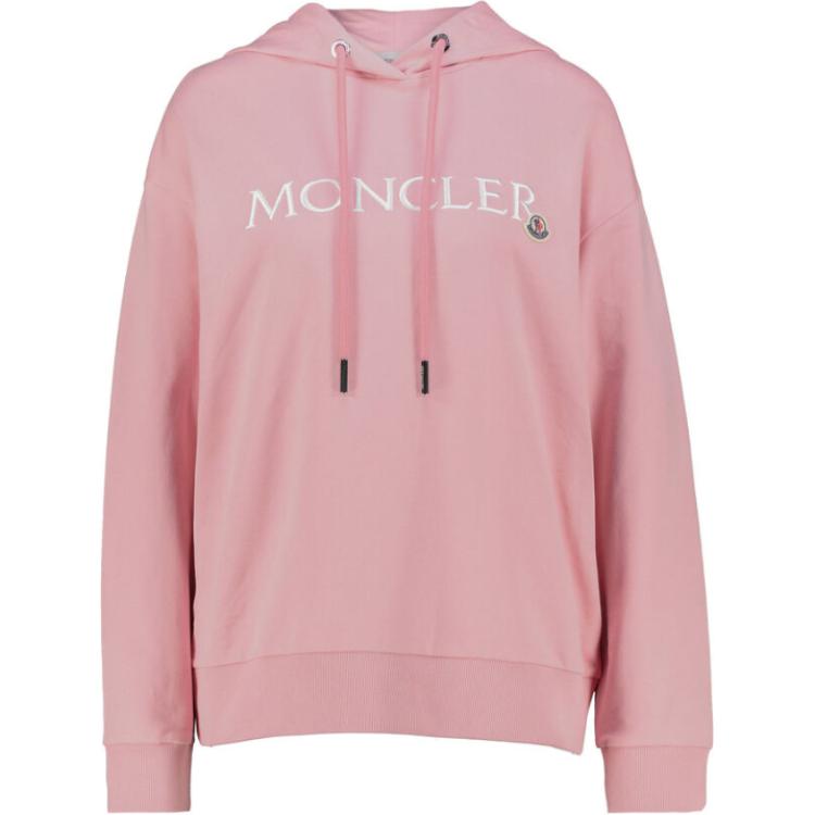 Moncler burtu apdrukas raksta ar kapuci