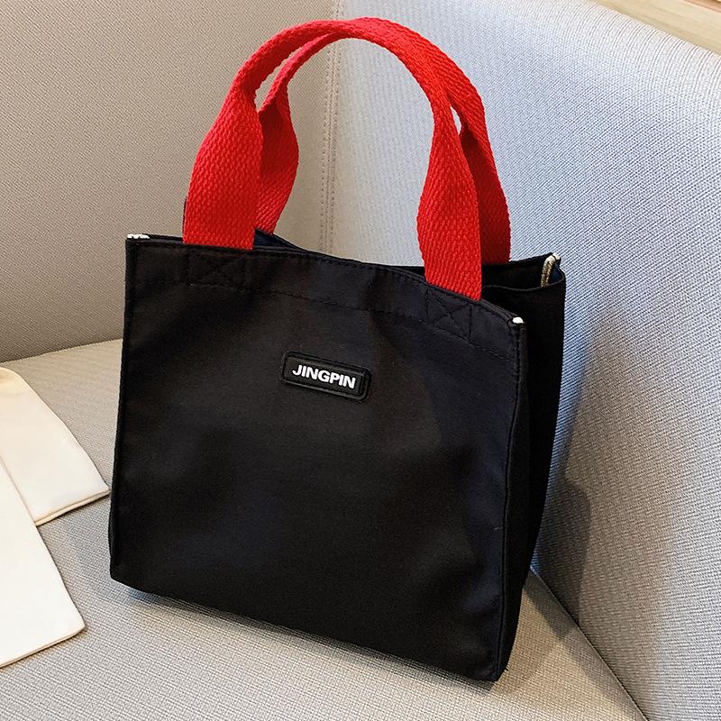 

Высококачественное чувство разных вещей для женщин, новая изысканная маленькая тканевая сумка Bento Bag, модная однотонная сумка