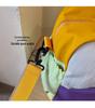Trendy Color Block Fitness Travel Bag with Wet/Dry Separation, Large Capacity, and Handheld Design.