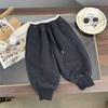 2025 New Boys' Alpaca Wool Fleece-Lined Sweatpants: Thick, Stylish, Loose-Fit Casual Wear for Kids
