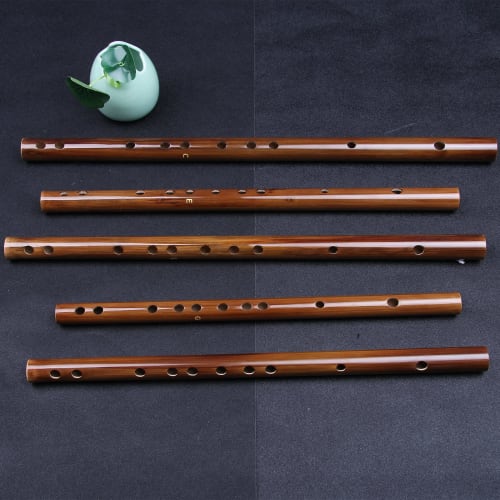 Jinchuan Bamboo Flute, Fueko, Bamboo Flute, Shakuhachi, Short Flute, Woodwind Instrument, Musical Instrument, Traditional Handmade (Key of G)