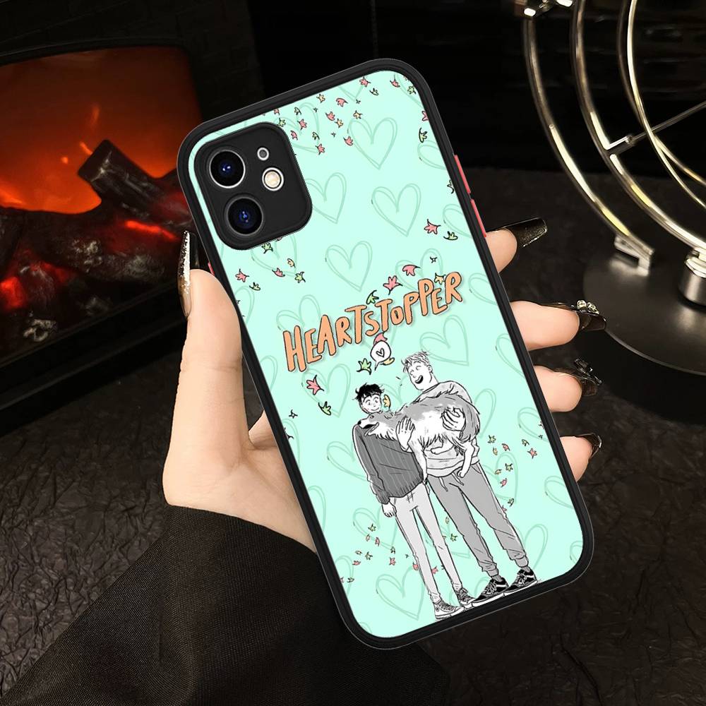 New Heartstopper Anime For IPhone 16 13 15 11 12 14 Pro Max 15 16 Plus X XS MAX Matte Phone Cover