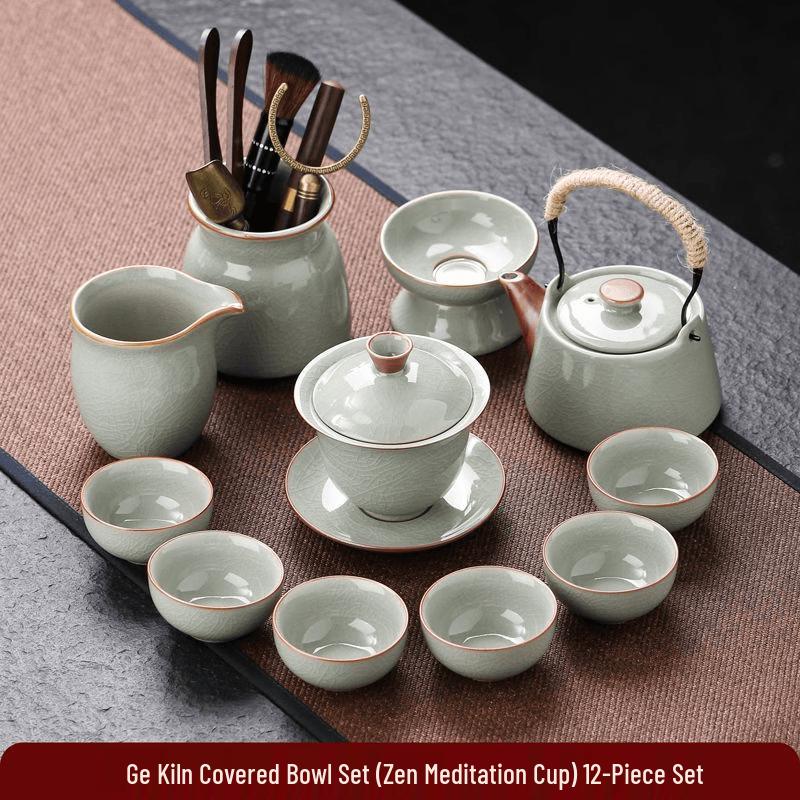 Ge Kiln Ceramic Kung Fu Tea Set