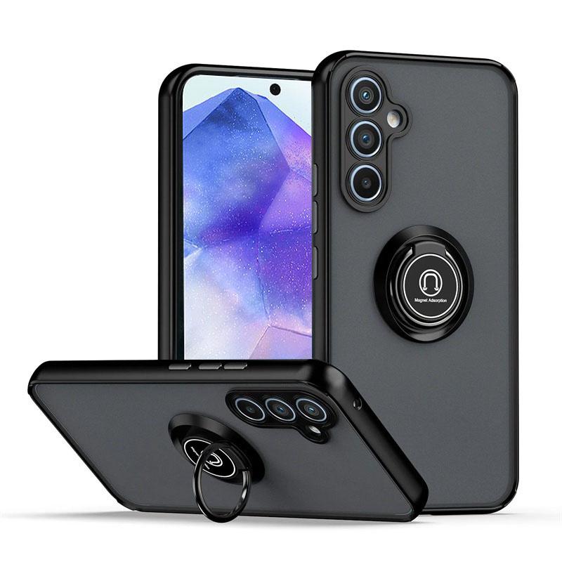 Matte magnetische Ringhüllen für Samsung Galaxy A55 5G A35 A25 A15 A53 A33 A23 A13 Hülle für Samsung A54 A34 A24 A14 4G A52 Cover